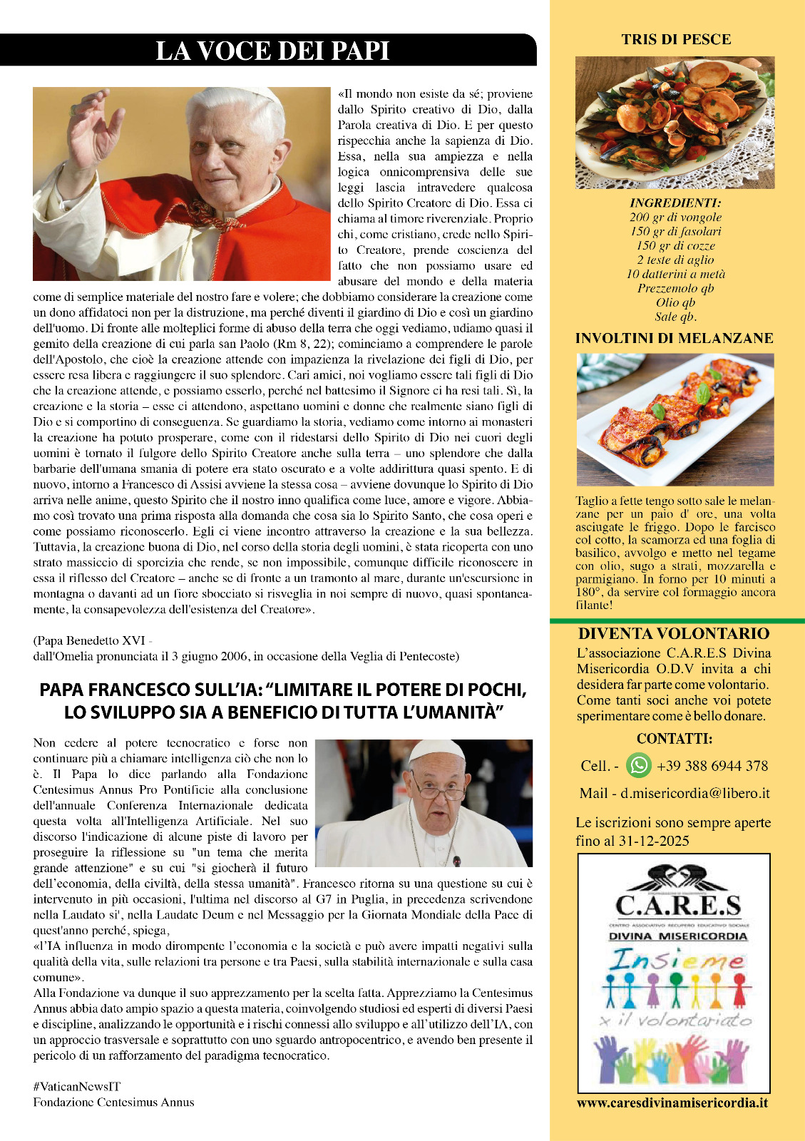 Giornalino Cares Divina Misericordia